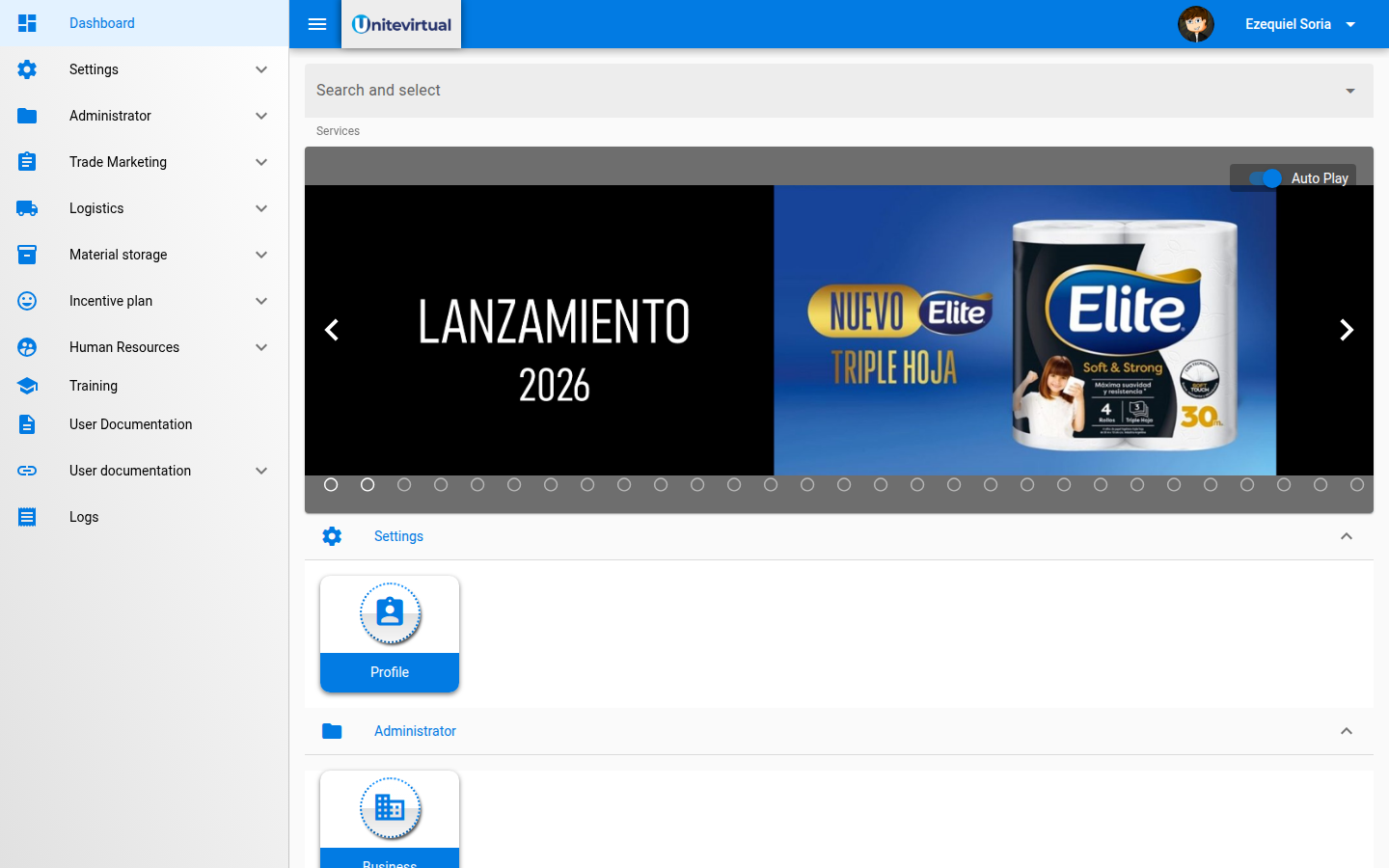 UniteVirtual Dashboard