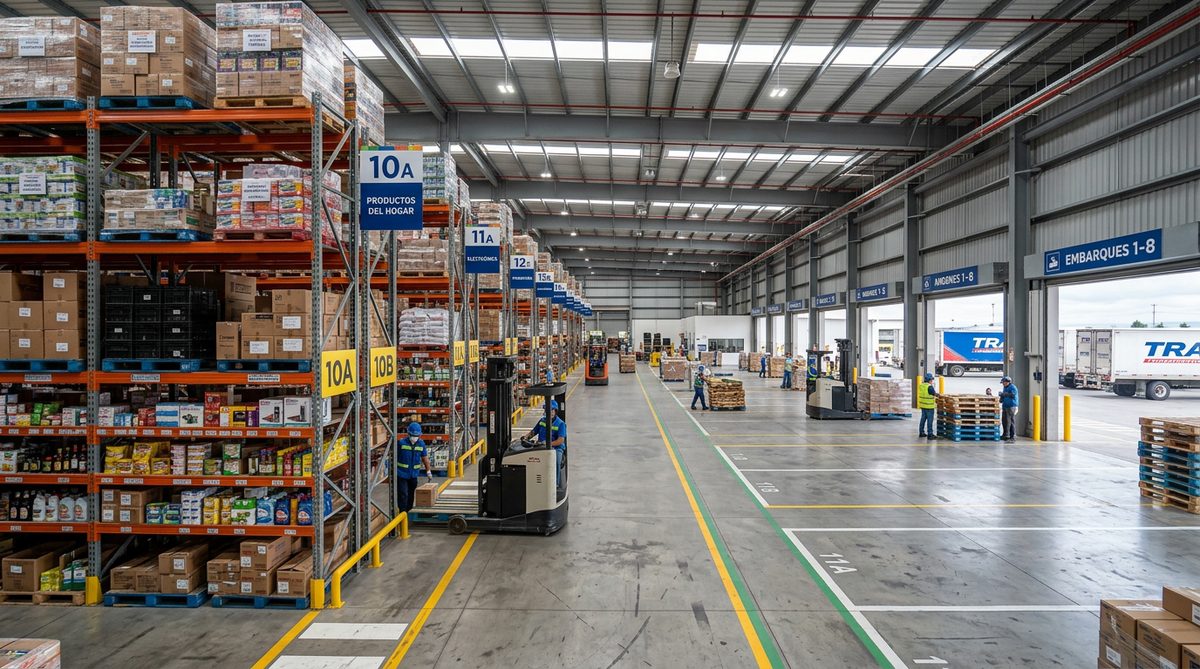 Organize inventory across multiple warehouses and sectors